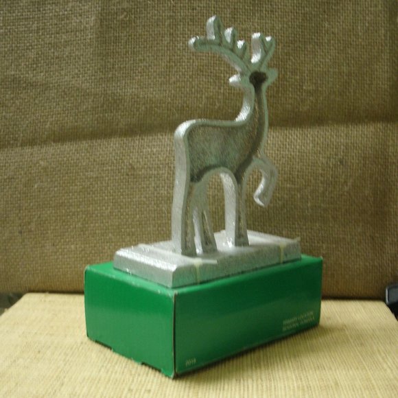 Holiday Silver Reindeer Stocking Holder - Picture 5 of 16